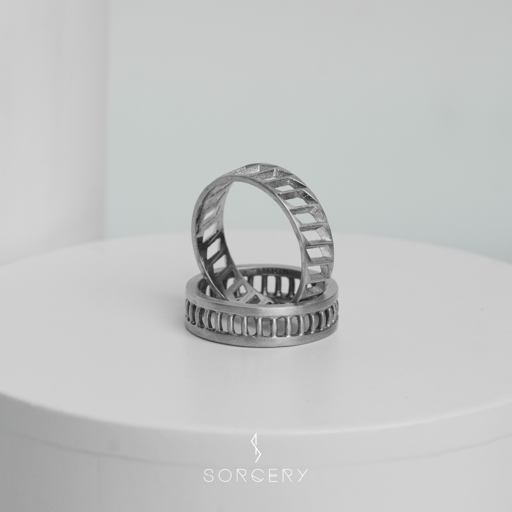 SORCERY 925 Silver Ring Revenant, Sterling Silver Ring, Meaningful Gift, Men Band, Man Ring, Husband