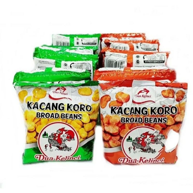 

Kacang Koro Dua Kelinci Original / Pedas Renteng (isi 10 pcs @20gr) Koroku Renceng