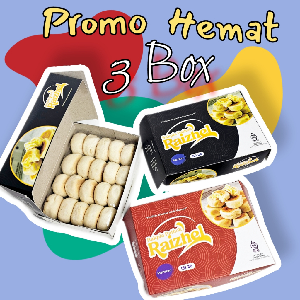 

[ 3 BOX ] BAKPIA PAHTOK RAIZHEL ISI 20 BESTSELLER