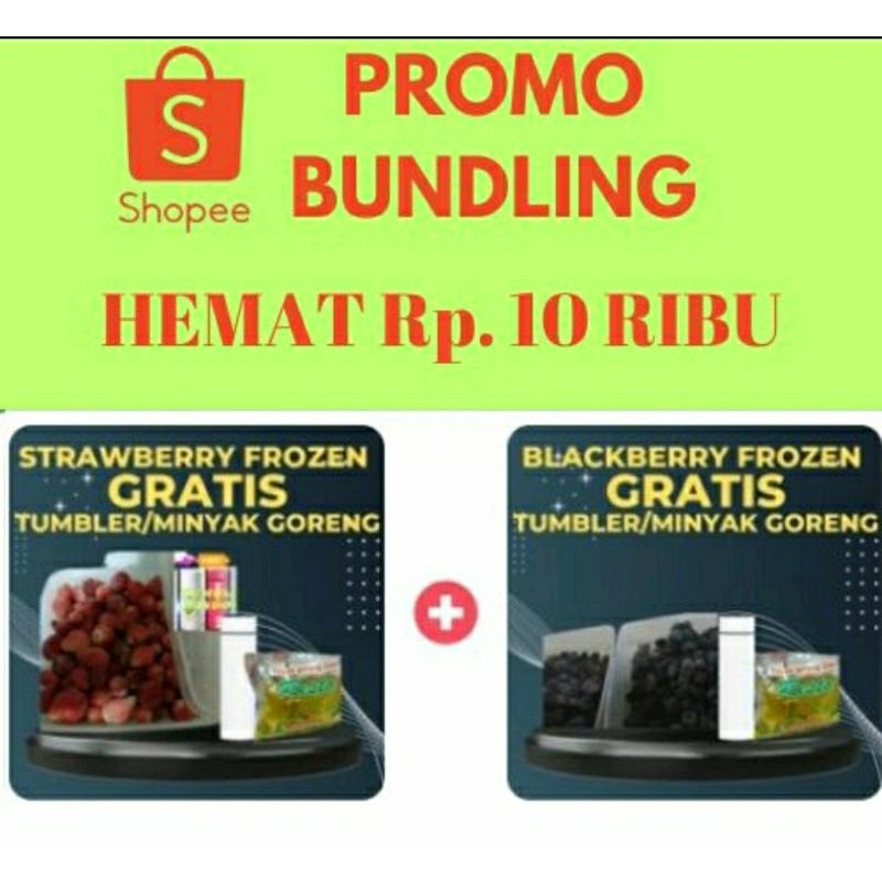 

PAKET BUNDLING MERAH HITAM (STRAWBERRY FROZEN 1KG & BLACKBERRY FROZEN 1KG)