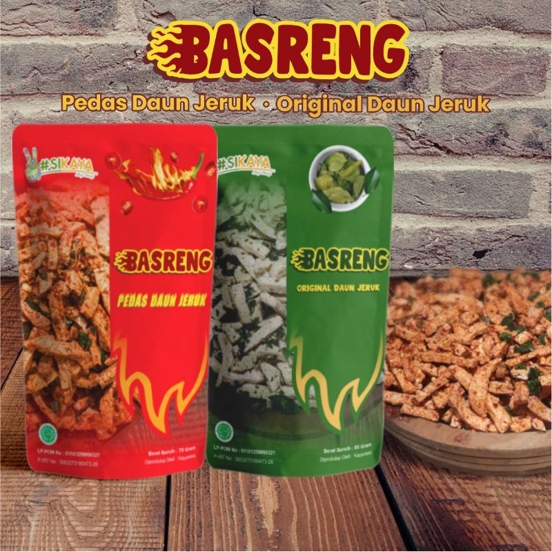 

Basreng Original Daun Jeruk & pedas daun jeruk sikaya