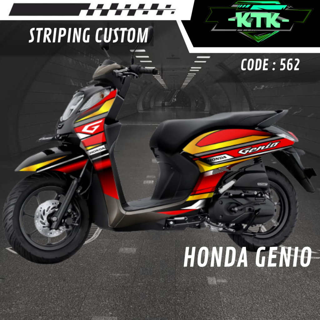 Stiker Lis Sticker List Les Striping Variasi Aksesoris Pelindung Body Decal Semi Full Body Logo Embl