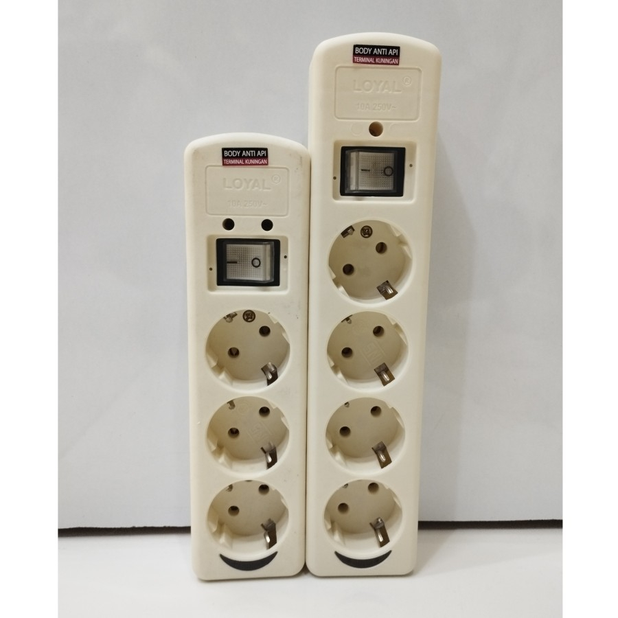 Stop Kontak Loyal + Saklar 3/4 Lubang SNI tanpa Kabel