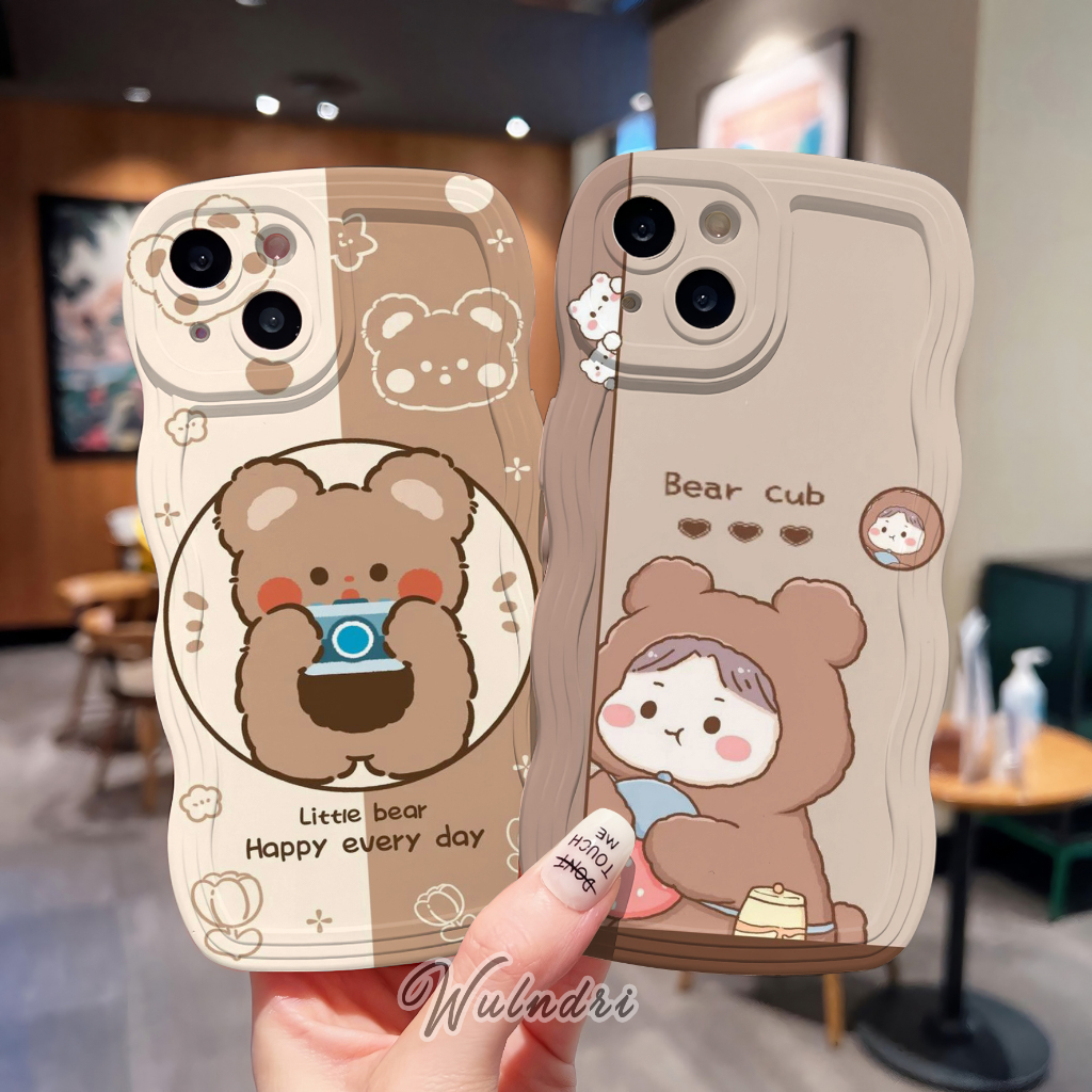 Case Gelombang Bening Cocok Untuk Tipe Hp Oppo Vivo Xiaomi Infinix Realme / Case Silikon Motif  #Nc1