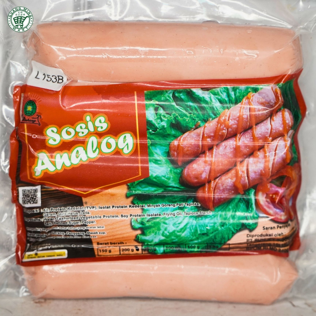 

Ruhuey Sosis Analog Isi 5 pcs Sausage Meat Vegan
