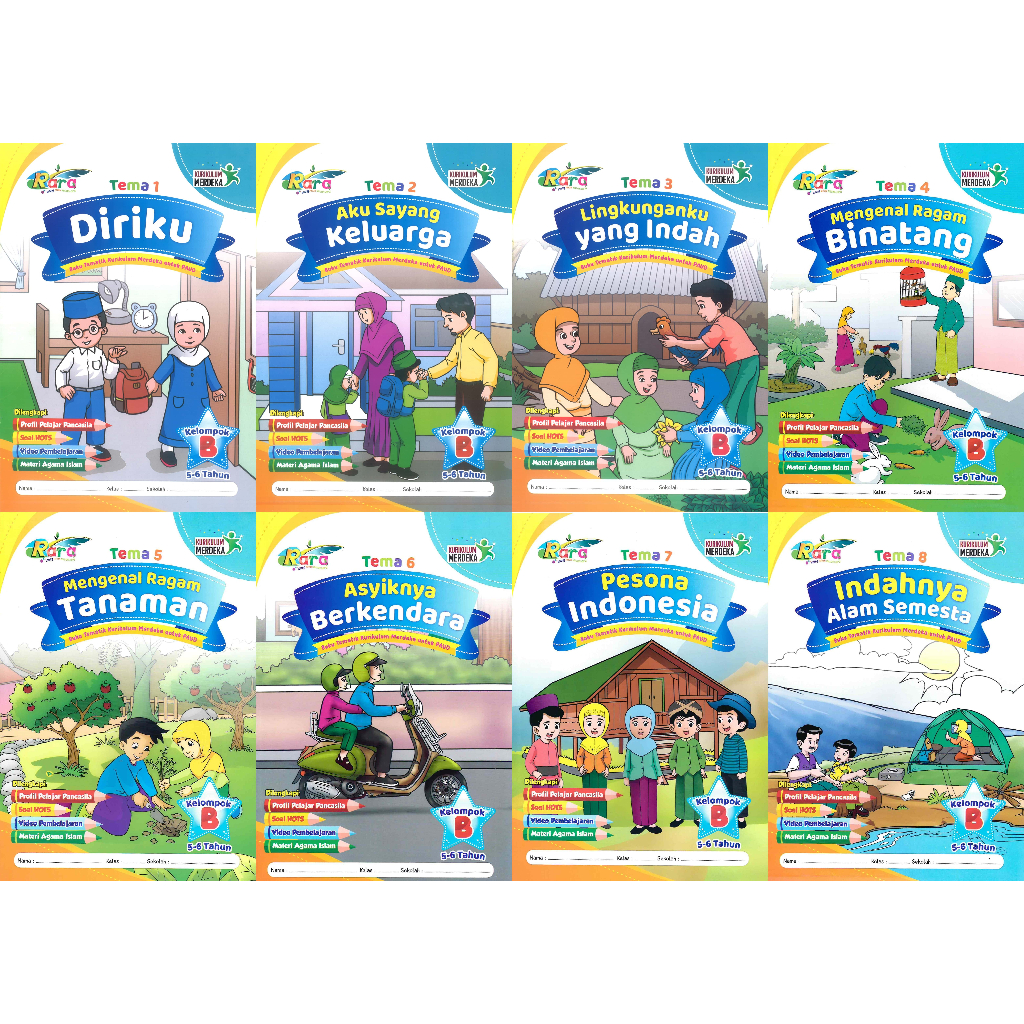 BUKU TEMATIK KURIKULUM MERDEKA UNTUK PAUD KELOMPOK B (5-6 TAHUN)