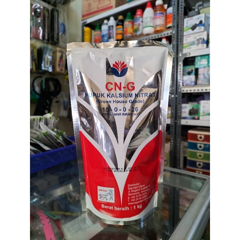 PUPUK CNG KALSIUM NITRAT CN-G CALNIT PAK TANI 1 KG KEMASAN PABRIK