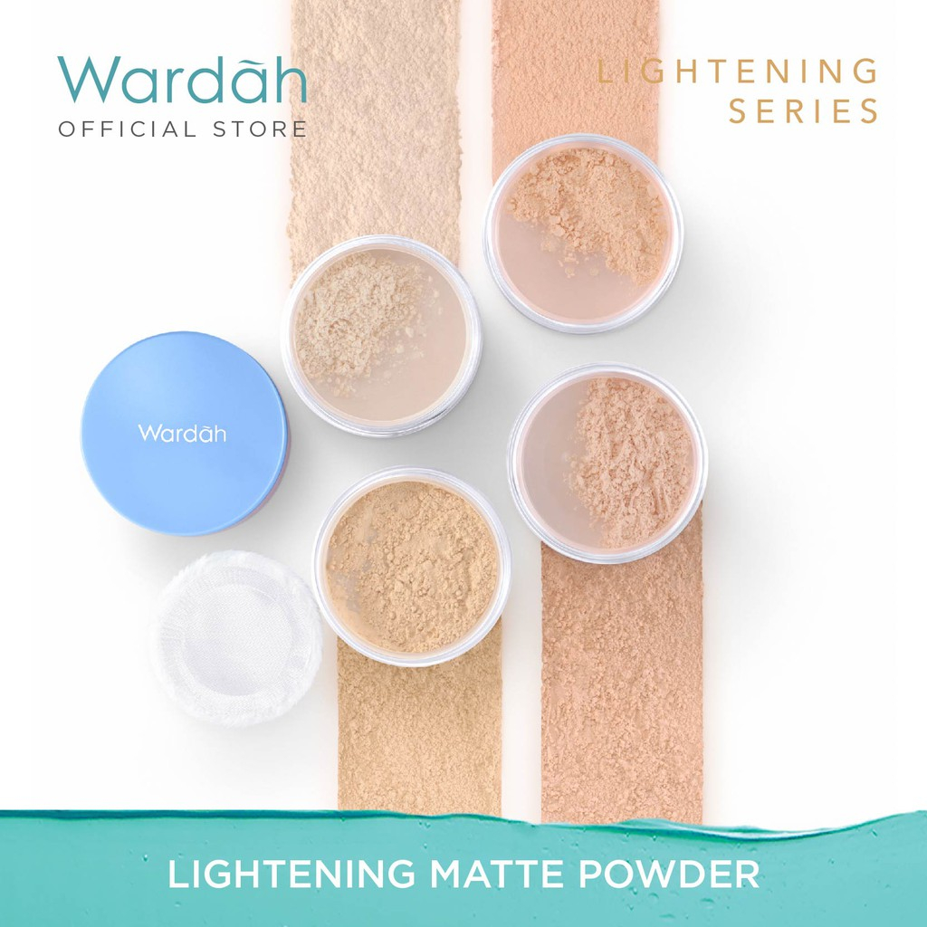 Wardah Lightening Matte Powder | Bedak Tabur/Loose Powder/Setting Powder/Pressed/Compact