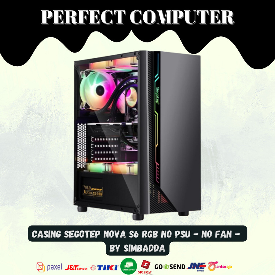 Casing Segotep Nova S6 RGB No PSU - No FAN - By Simbadda