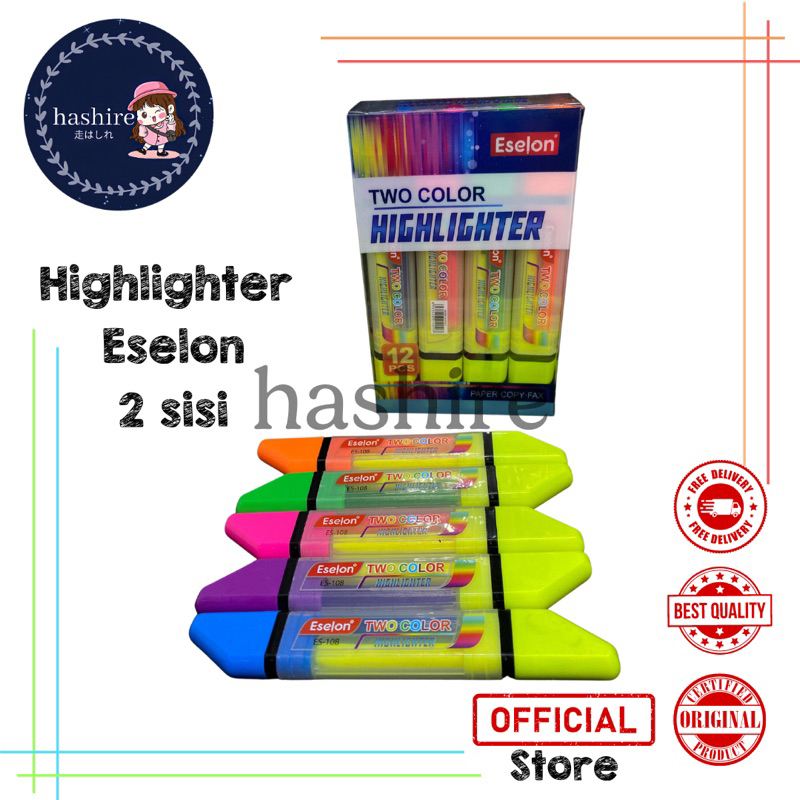 

Highlighter 2 sisi warna / Highlighter