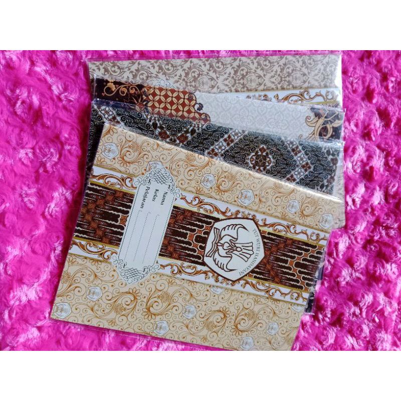 

SAMPUL BATIK BUKU TULIS 1 PAK - ISI 25 LEMBAR