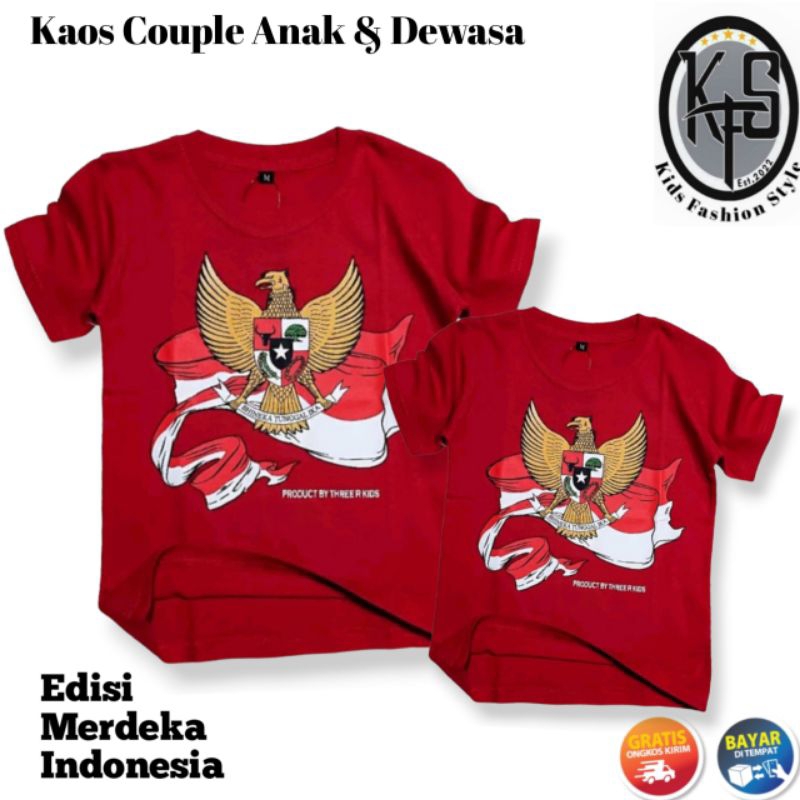 Garuda Merah Putih Kaos Garuda Merah Putih untuk Couple, Family, Anak Spesial HUT Kemerdekaan Kaos G