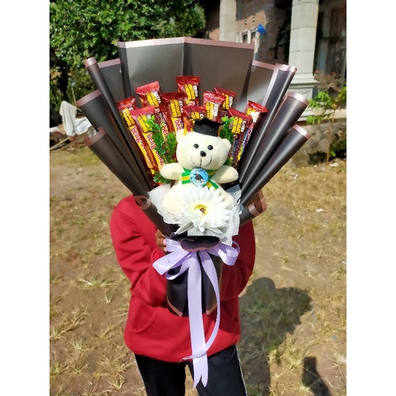 

buket beng-beng dan boneka