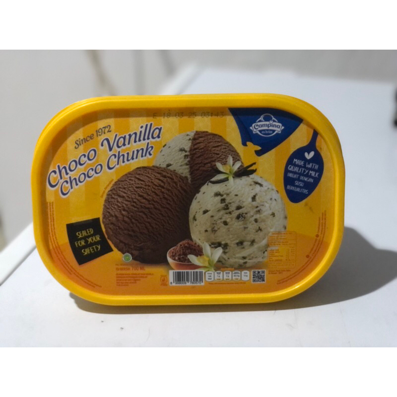 

Ice Cream Campina / Es Krim Campina 700ml - Choco Vanilla Choco Chunk