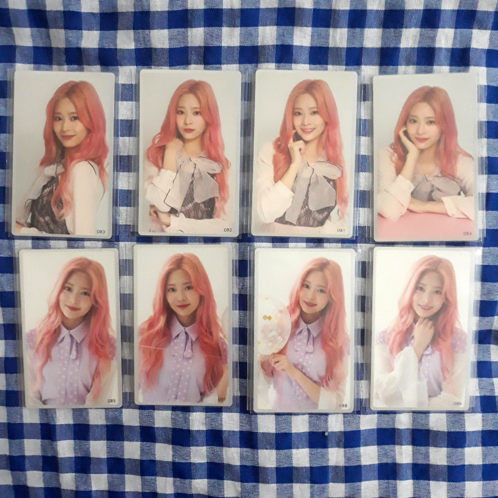 kim minju izone eyes on me japan trading card set