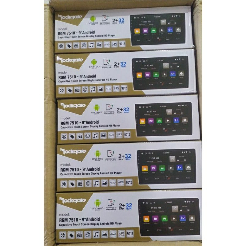 Headunit Android Rockgate RGM 7510 9 inch Ram 2/32