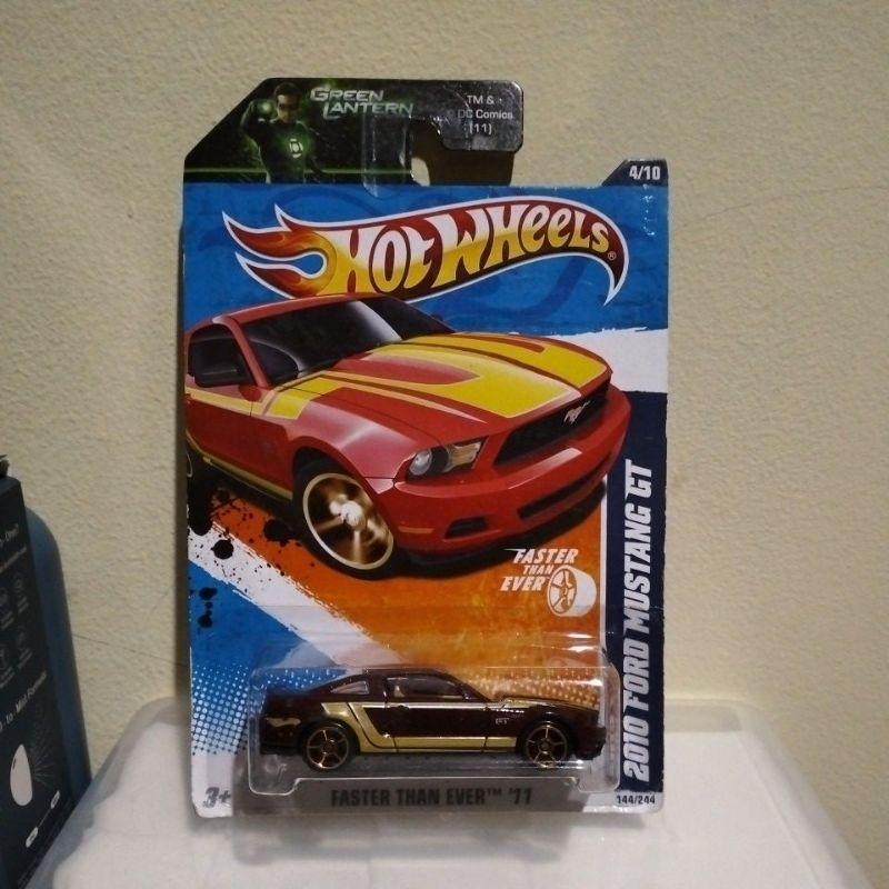 Hotwheels 2010 Ford Mustang GT Green Lantern Edition - Faster Than Ever