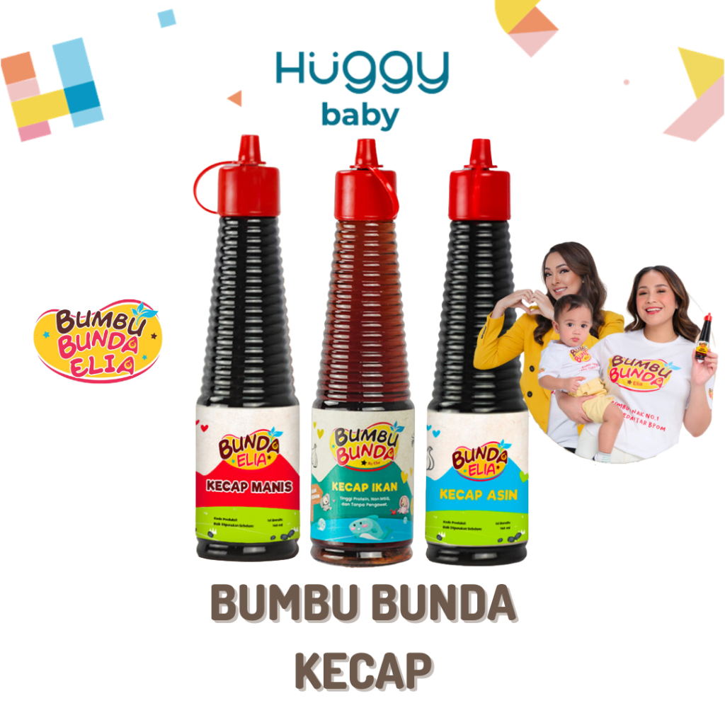 

Bumbu Bunda Elia Kecap Manis Asin Ikan Non MSG MPASI Anak Bayi Halal