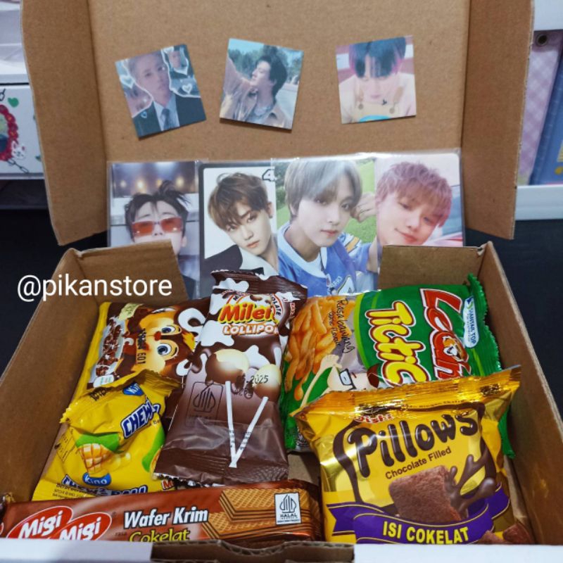 Lucky Box/ Photocard Official Zb1 Enhypen Enha NCT Dream Jaemin Haechan/ Bonus Banyak Snack + Sticke