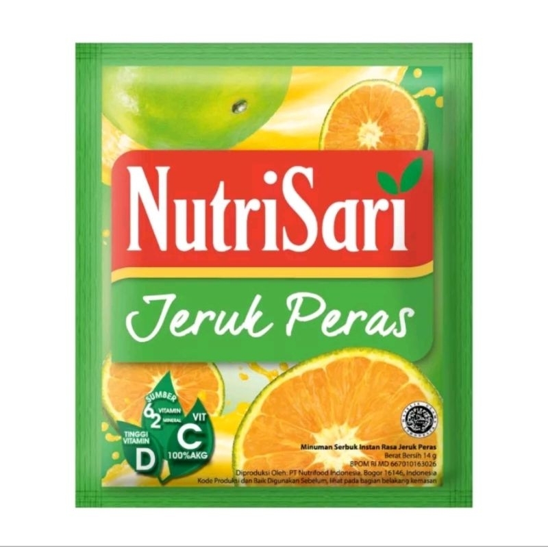 

Nutrisari Serbuk 15 gr 1 Renceng Isi 10 Sachet