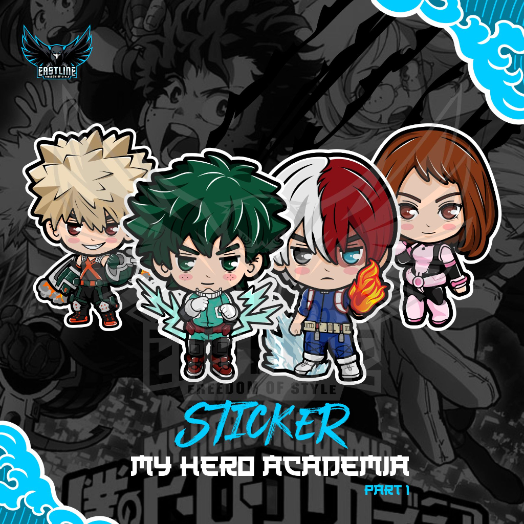 

Stiker Anime Karakter Lucu Chibi My Hero Academia Bahan Vinyl Laminasi Doff Lebih Awet dan Tahan Lama Sticker Cute Gemoy Eastlineid