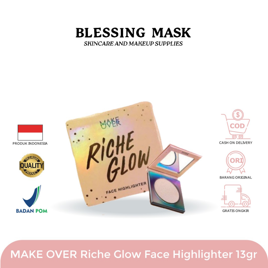 MAKE OVER Riche Glow Face Highlighter 13g | MakeOver Highlighter