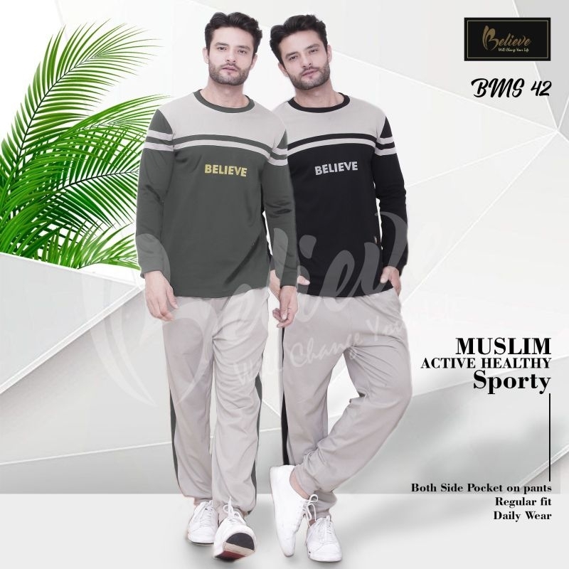BMS 42 / SETELAN BAJU OLAHRAGA PRIA BMS 42