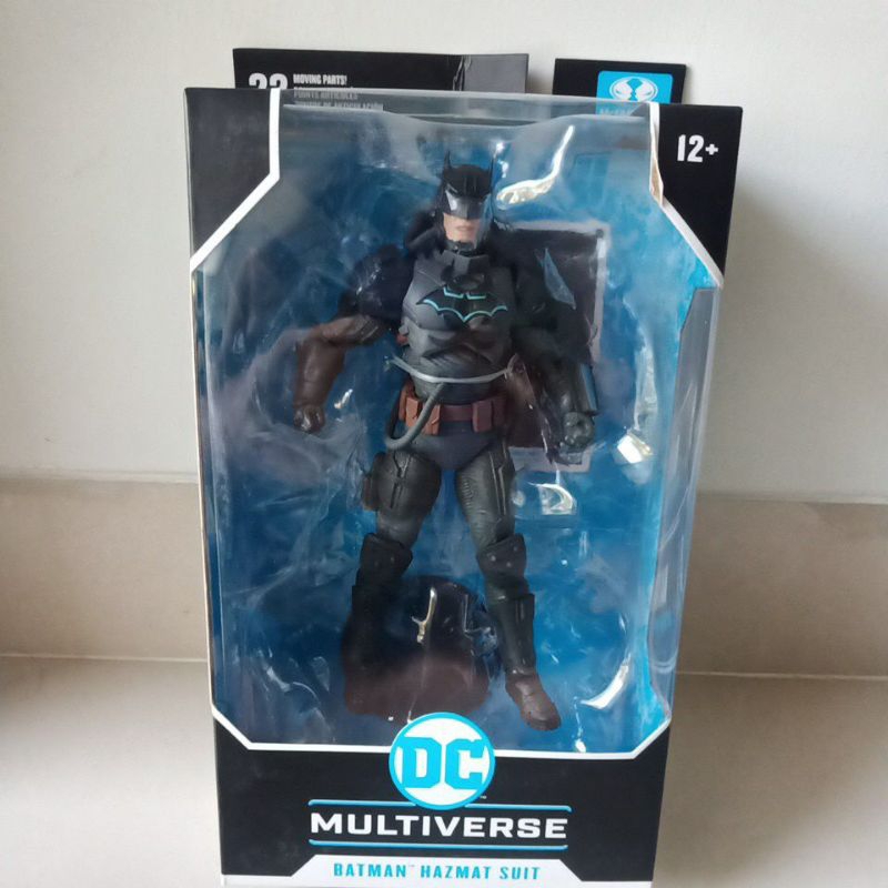 batman hazmat suit mcfarlane justice league the amazo virus