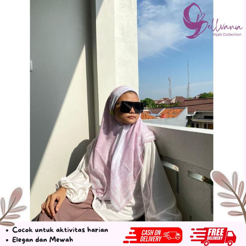 Jilbab Hijabku Mahkotaku / Hijab Motif Pegon Arab / Hijab Arab / Hijab Santri / Hijab Arabic / Hijab