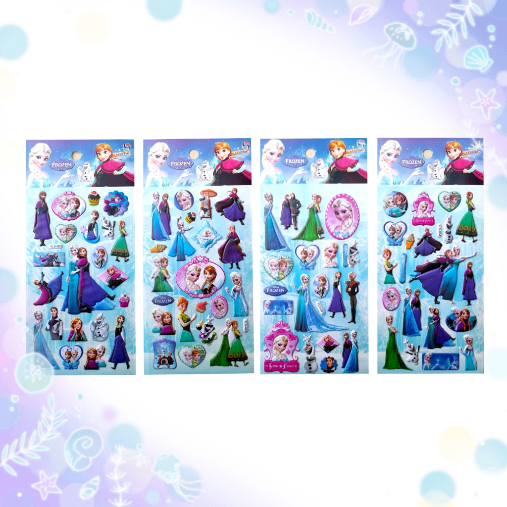 

Gambar Tempel Sticker Timbul Stiker Anak Edisi Disney Princess Anna Elsa Frozen