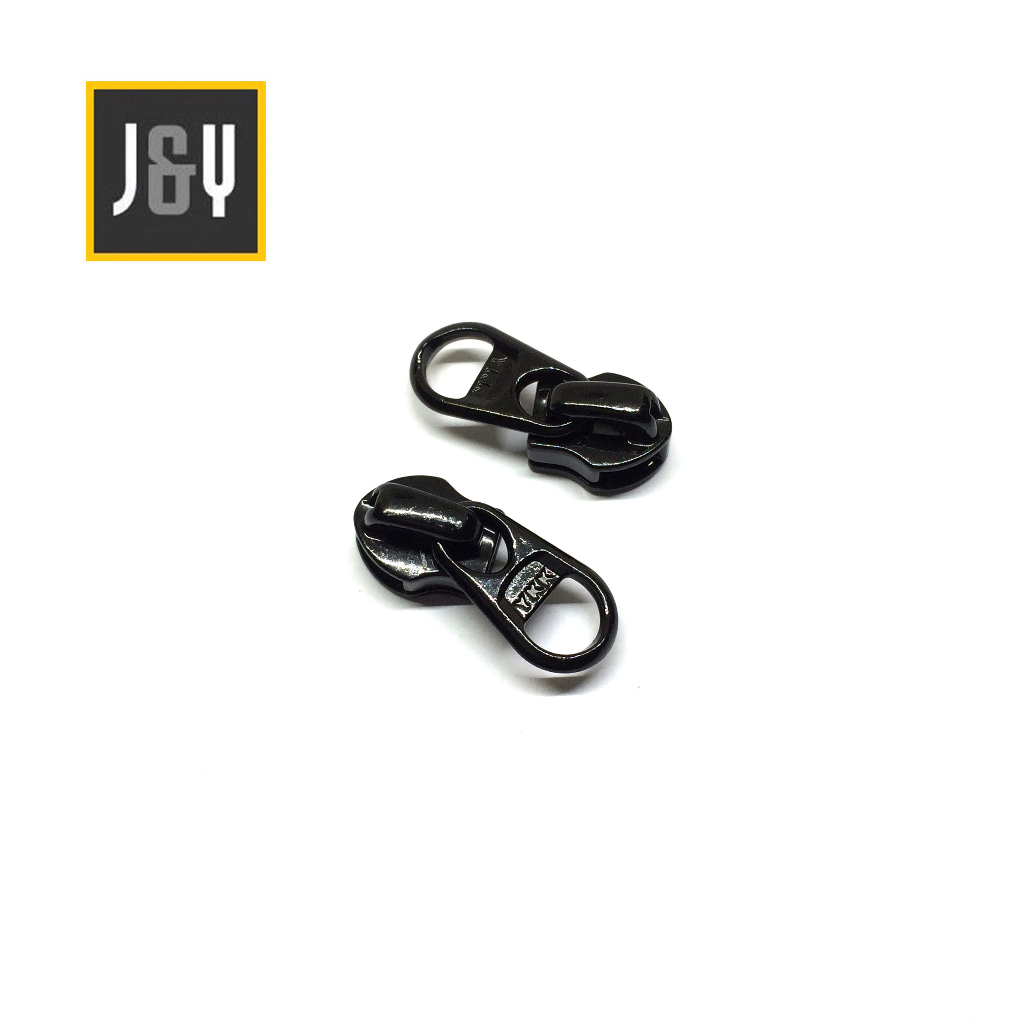 Kepala resleting tas YKK no 5 pendek hitam