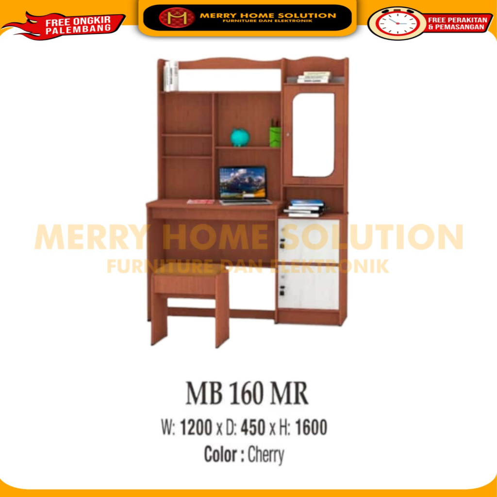 meja belajar besa MB 160 MR meja belajar matkens meja rias + kursi