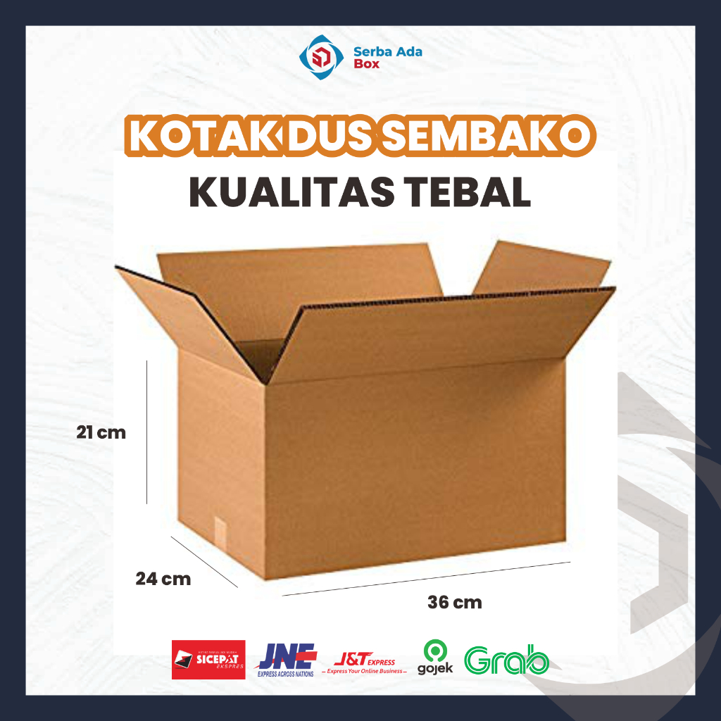 

KARDUS SEMBAKO 36 x 24 x 21 / KOTAK KARTON / KOTAK HP / KARTON / PACKING KARDUS / KOTAK ACCESORIES