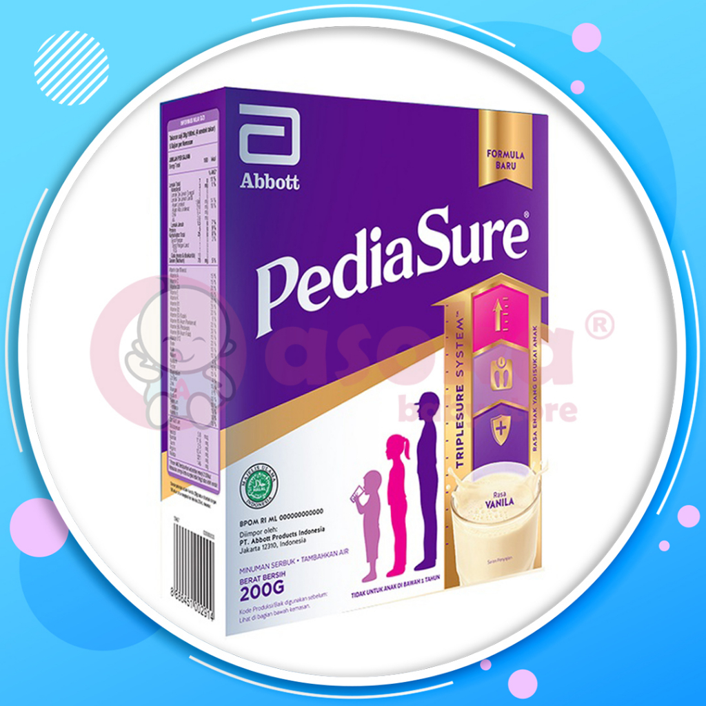 Pediasure Vanilla 200gr - Susu Pertumbuhan Anak (1-10 tahun) ASOKA