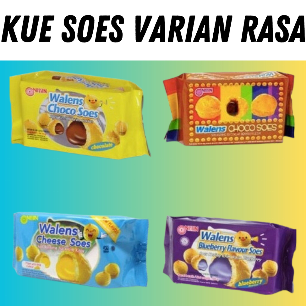 

Kue soes nissin walens 100 gr aneka rasa bluebery coklat keju