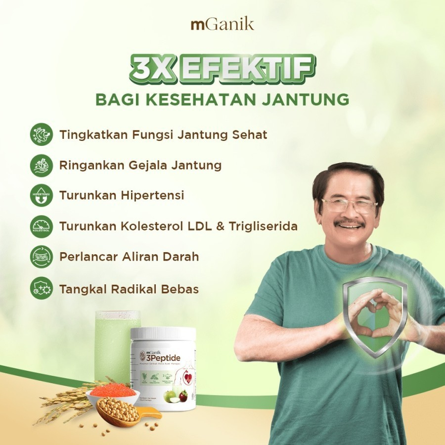 Bundling mGanik 3Peptide 330g + mGanik Metafiber 450gr Paket Kesehatan