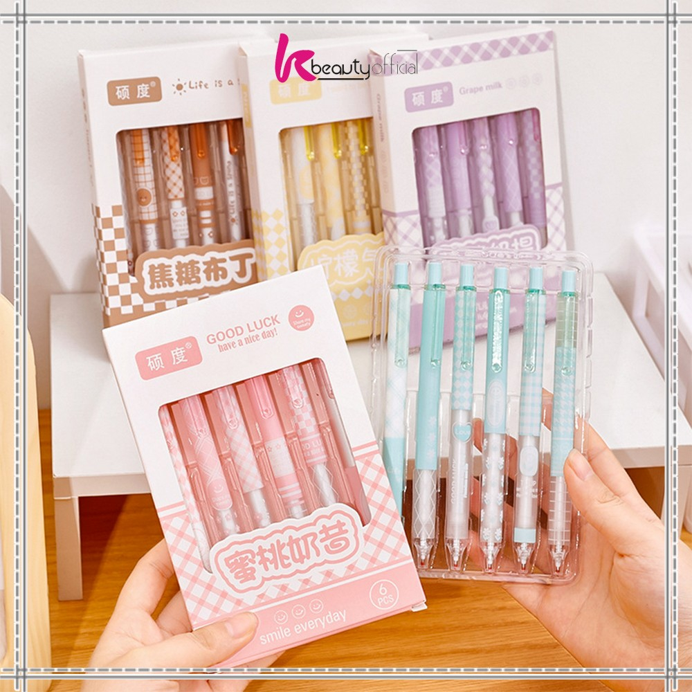 

KB-A69 Pulpen ST Set 6IN1 Motif Bunga 0.5MM / Pena Mekanik Alat Tulis Perlengkapan Sekolah / Retractable Pen Karakter Set / Pulpen Cetek Import