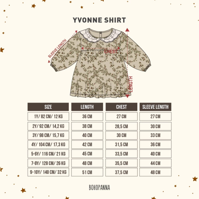 Bohopanna Yvonne Shirt - Atasan Anak Perempuan