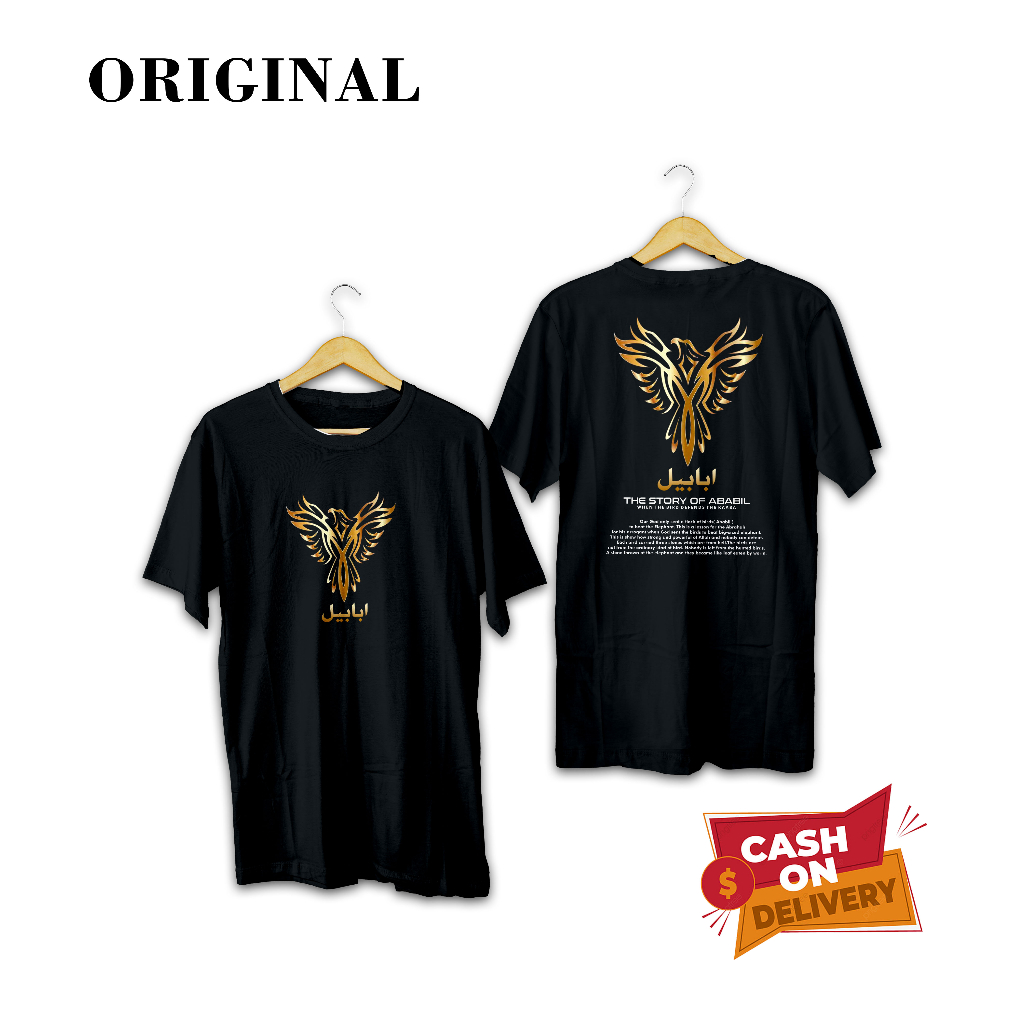 Kaos Burung Ababil Terbaru/termurah Kaos Dakwah Islami Ababil Baju Santri Muslim Tshirt Distro Sejar