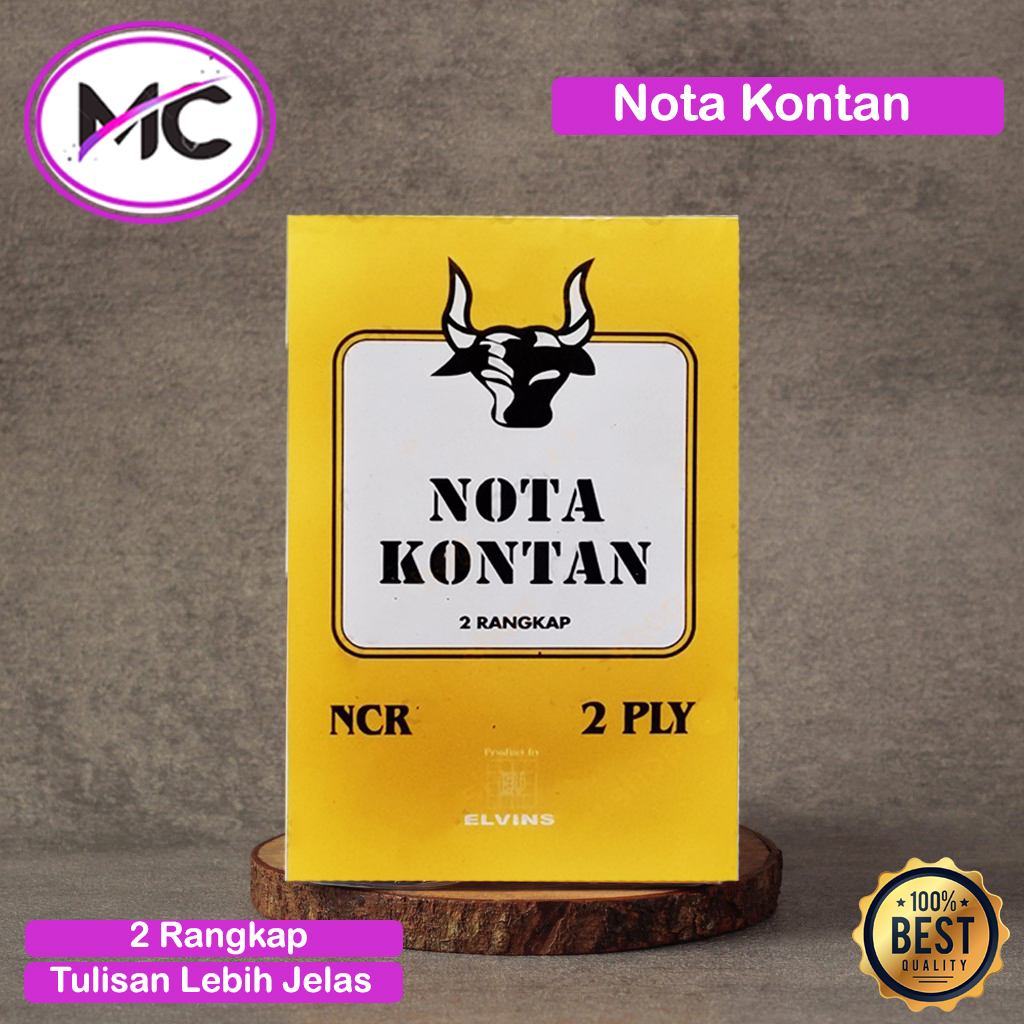 Buku Nota 2 ply Kecil Dua Rangkap NCR No Carbon Required Praktis Murah