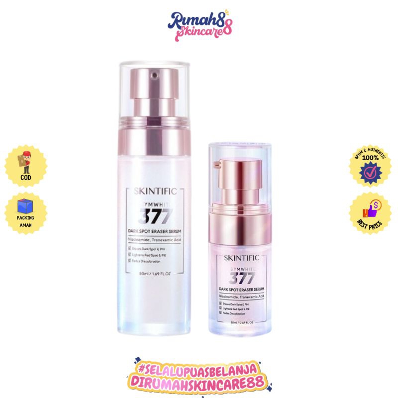 SKINTIFIC Brightening Serum Mencerahkan Kulit SymWhite 377 Dark Spot Serum Pencerah Wajah Perawatan Kecantikan Treatment untuk Kulit