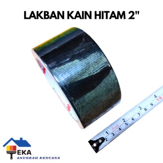 

Lakban kain hitam 2 inch x 10 yard / cloth tape 48mm x 10 yard EAK