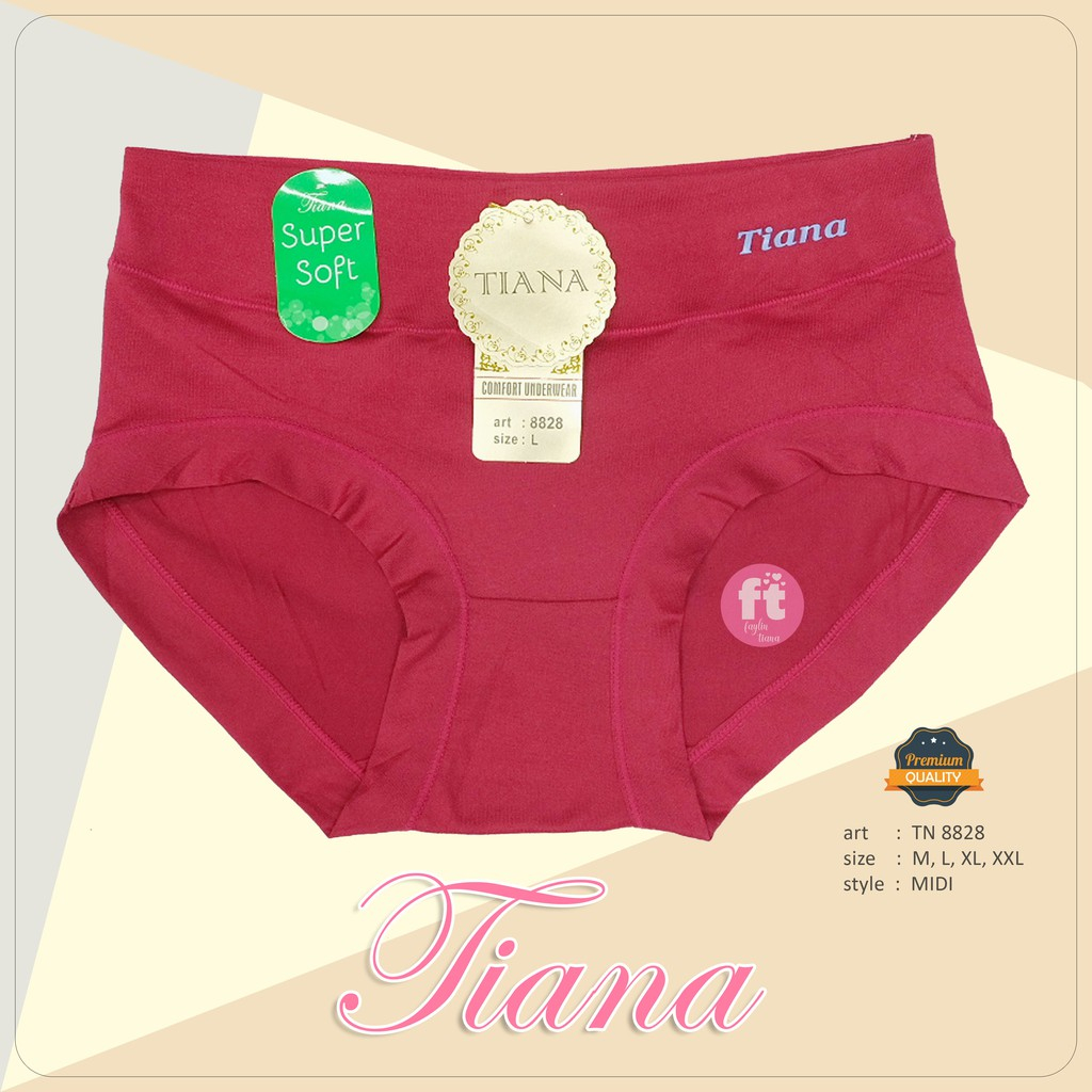 1 LUSIN | Celana Dalam Wanita TIANA Super Soft / LEMBUT / ELASTIS / EXTRA SIZE / art TN 8828