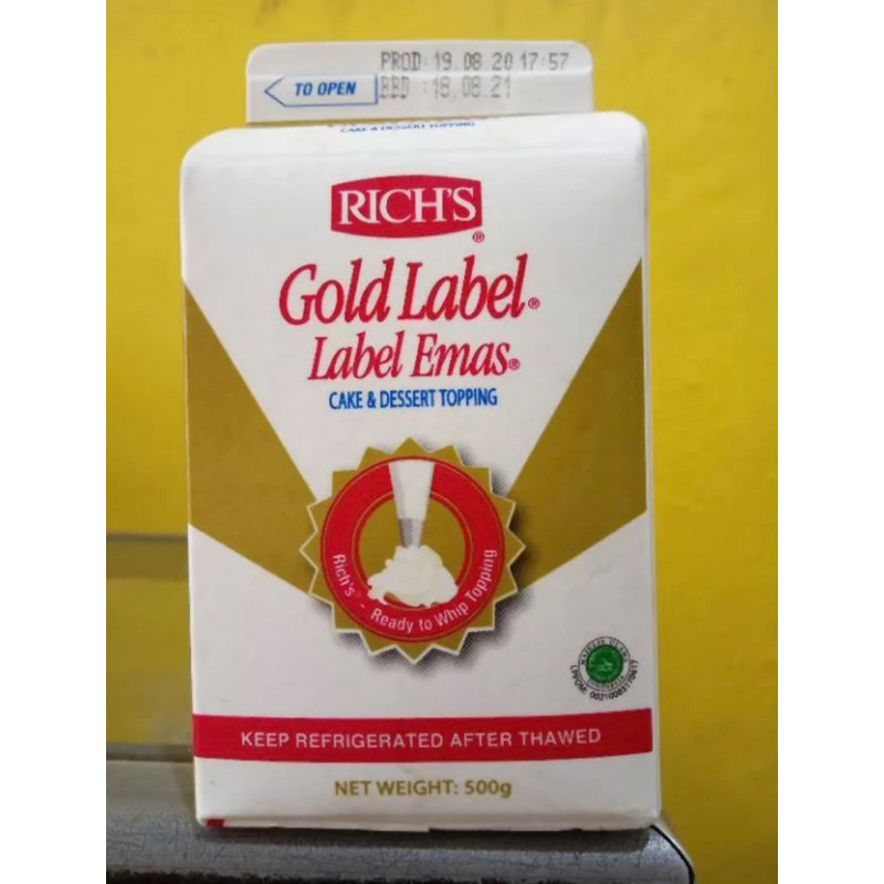 

rich gold label kemasan 500gram (KHUSUS GRAB/GOSEND ONLY)