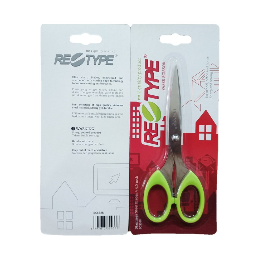 

Gunting Retype 838 - 6.5 inchI/ MURAH & BERKUALITAS