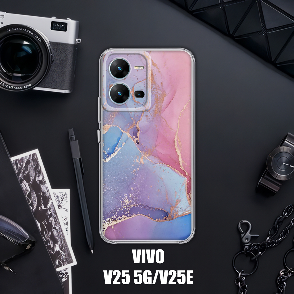 Case VIVO V25 5G VIVO V25E NFC [MARBLE COLOR] Casing VIVO V25 5G NFC TERBARU - Case Hp VIVO V25E NFC