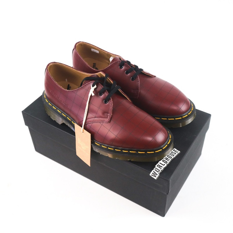 Dr martens 1461 x undercover cherry red smooth made in england 3 eye