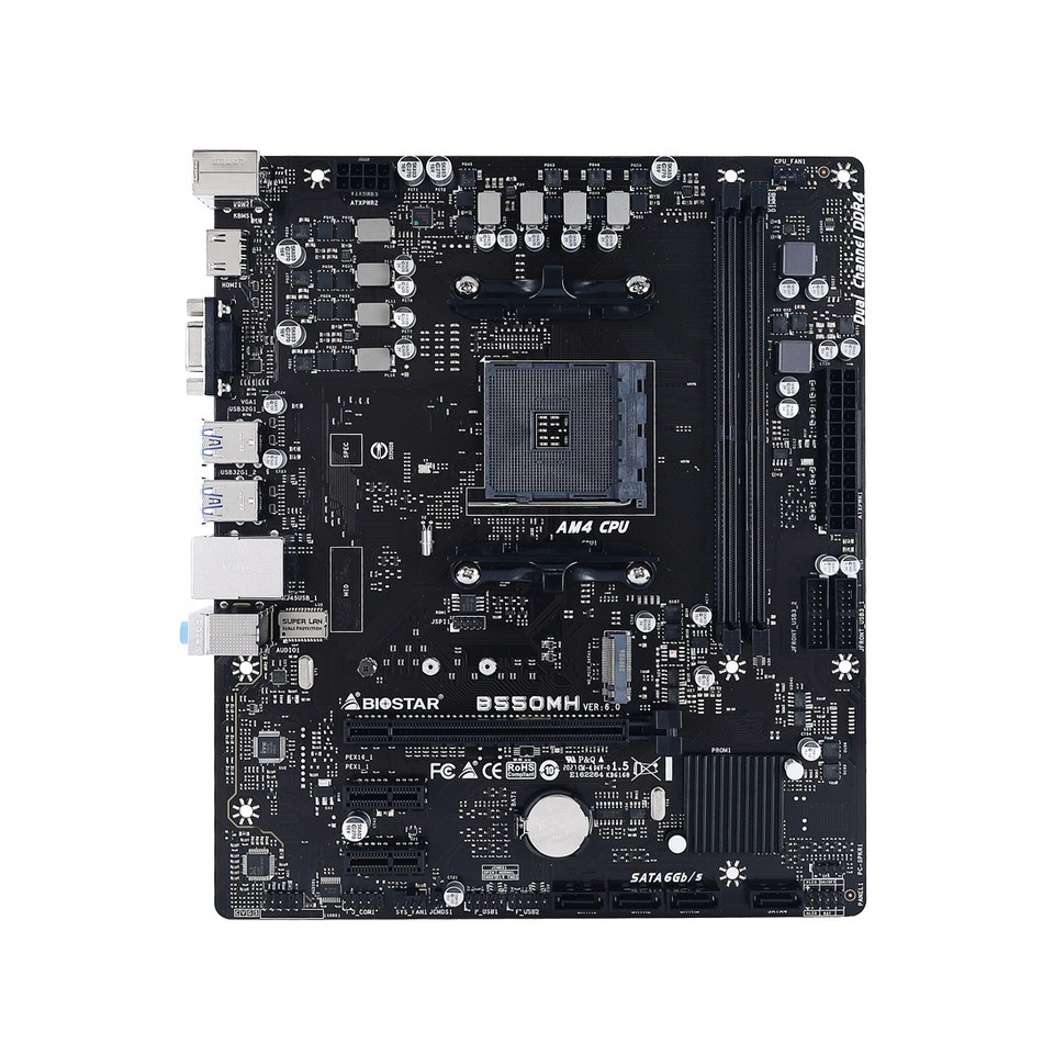 MOTHERBOARD BIOSTAR B550MH (DDR4, Socket AM4)