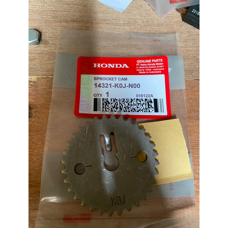 Gigi Sentrik Penggerak Klep SPROCKET CAM K0J Honda Genio Beat K1A 2020 Scoopy K2F Asli Original