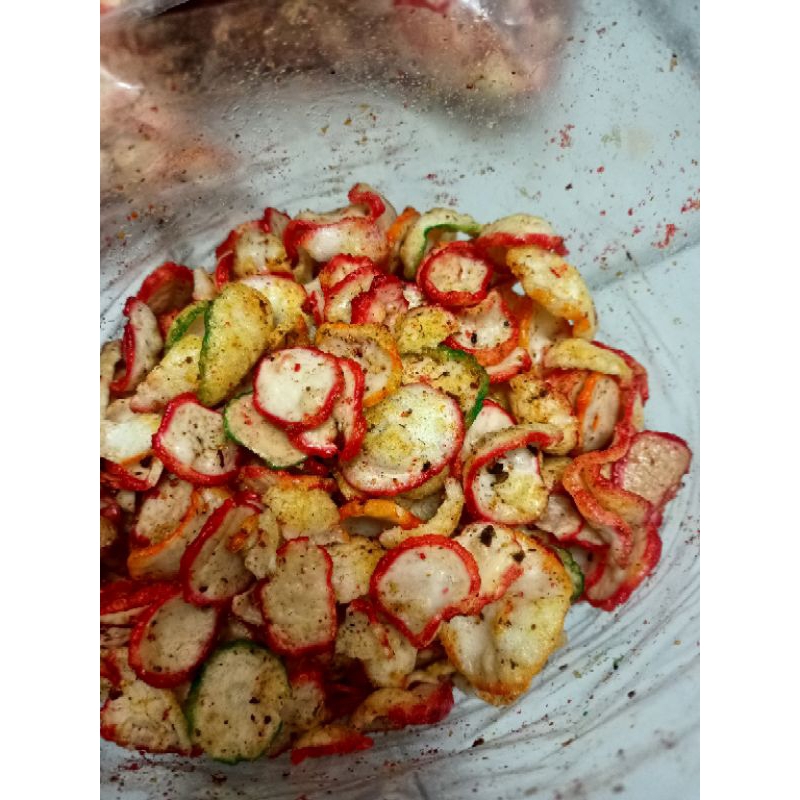 

kerupuk seblak pedas daun jeruk
